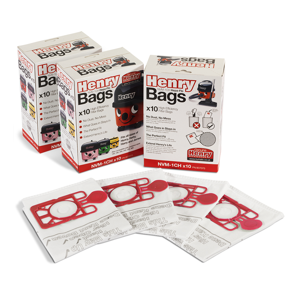 4. NVM-1CH HepaFlo Bags 10 Pack (3×10)